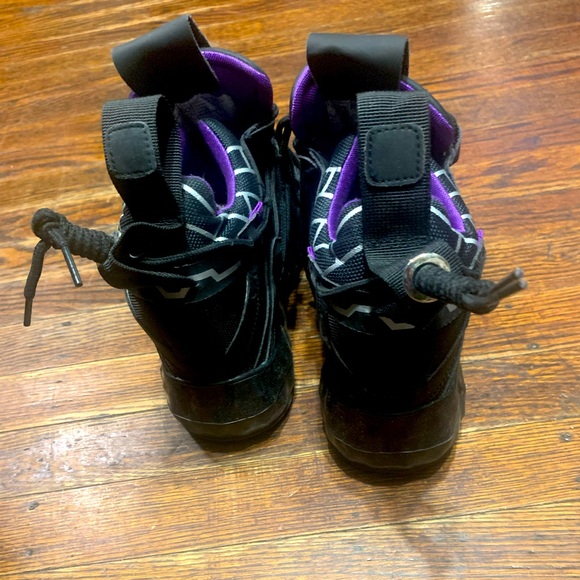 Purple and black Wedge sneakers - Picture 3 of 3
